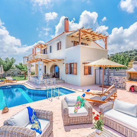 New Villa Kantifes 4 Families Or Couples With Private Pool & Bbq Kirianna Dış mekan fotoğraf