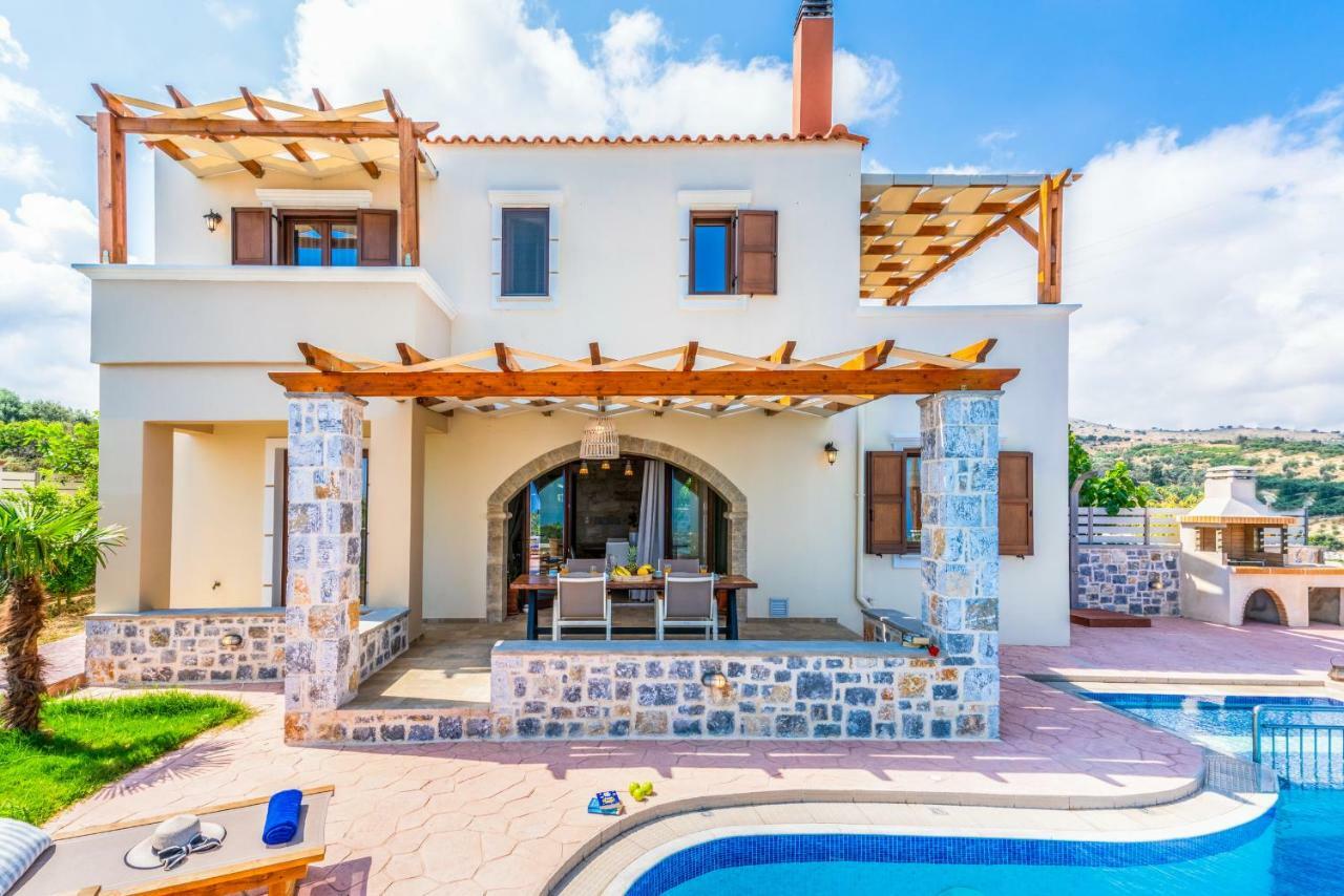 New Villa Kantifes 4 Families Or Couples With Private Pool & Bbq Kirianna Dış mekan fotoğraf