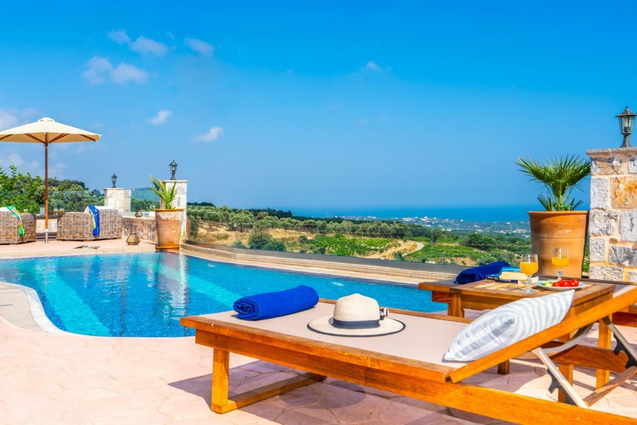 New Villa Kantifes 4 Families Or Couples With Private Pool & Bbq Kirianna Dış mekan fotoğraf