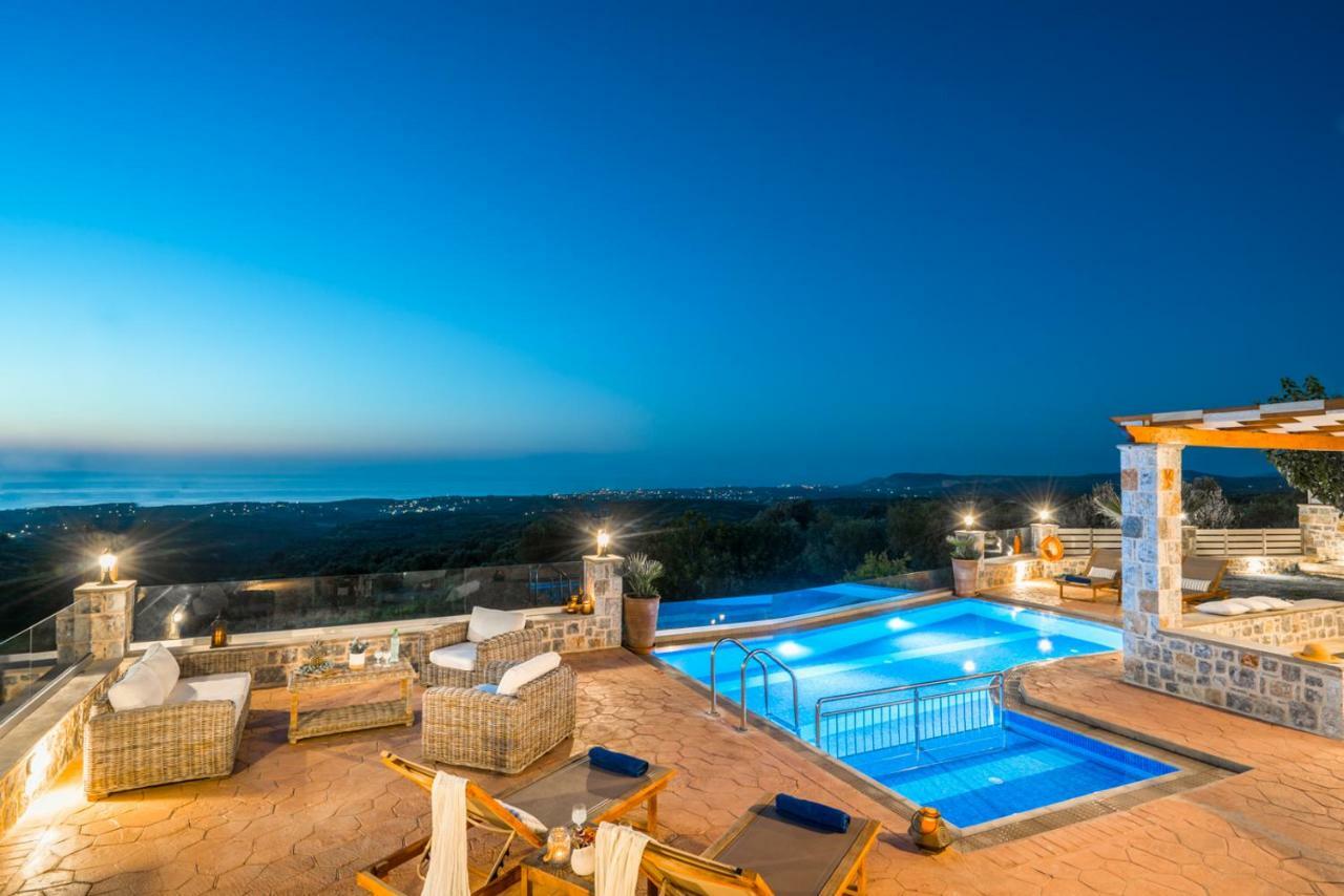 New Villa Kantifes 4 Families Or Couples With Private Pool & Bbq Kirianna Dış mekan fotoğraf