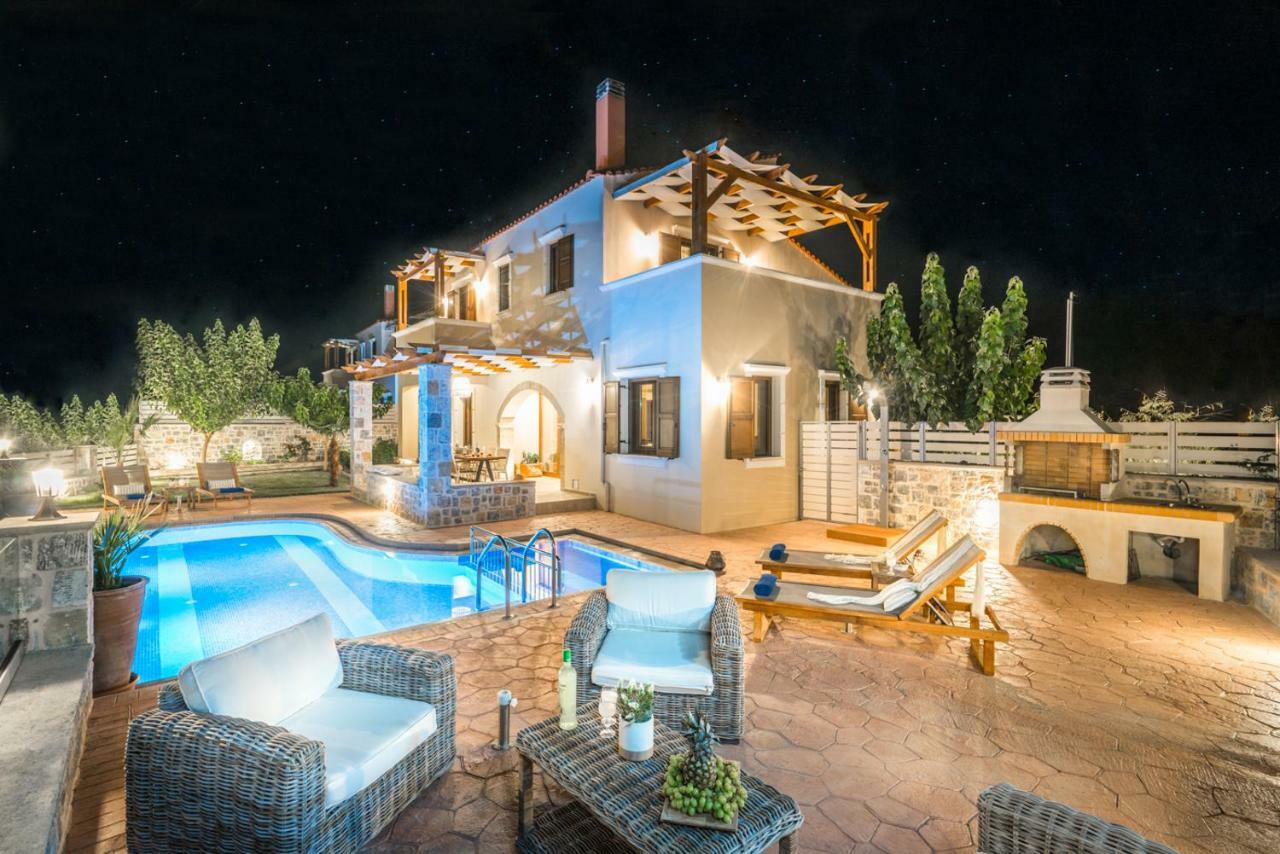 New Villa Kantifes 4 Families Or Couples With Private Pool & Bbq Kirianna Dış mekan fotoğraf